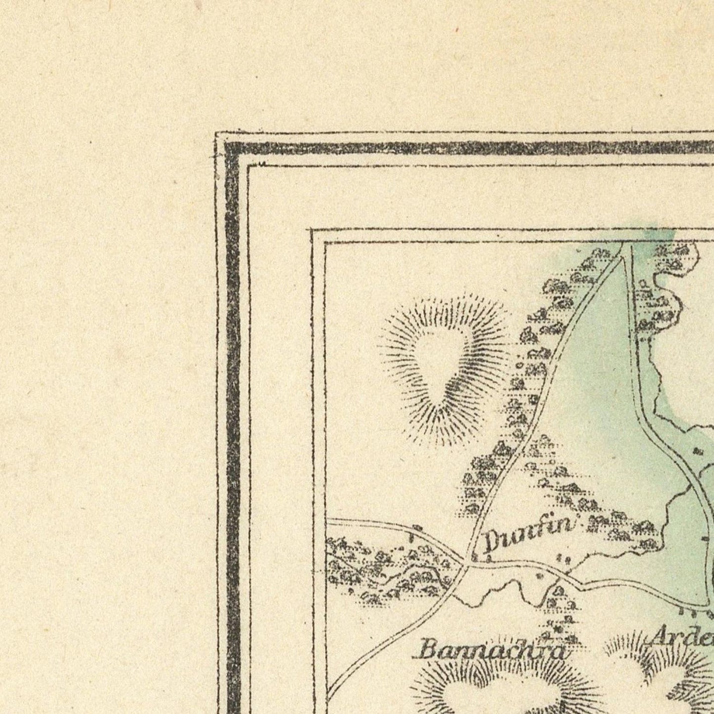 detail of the map from the top left corner