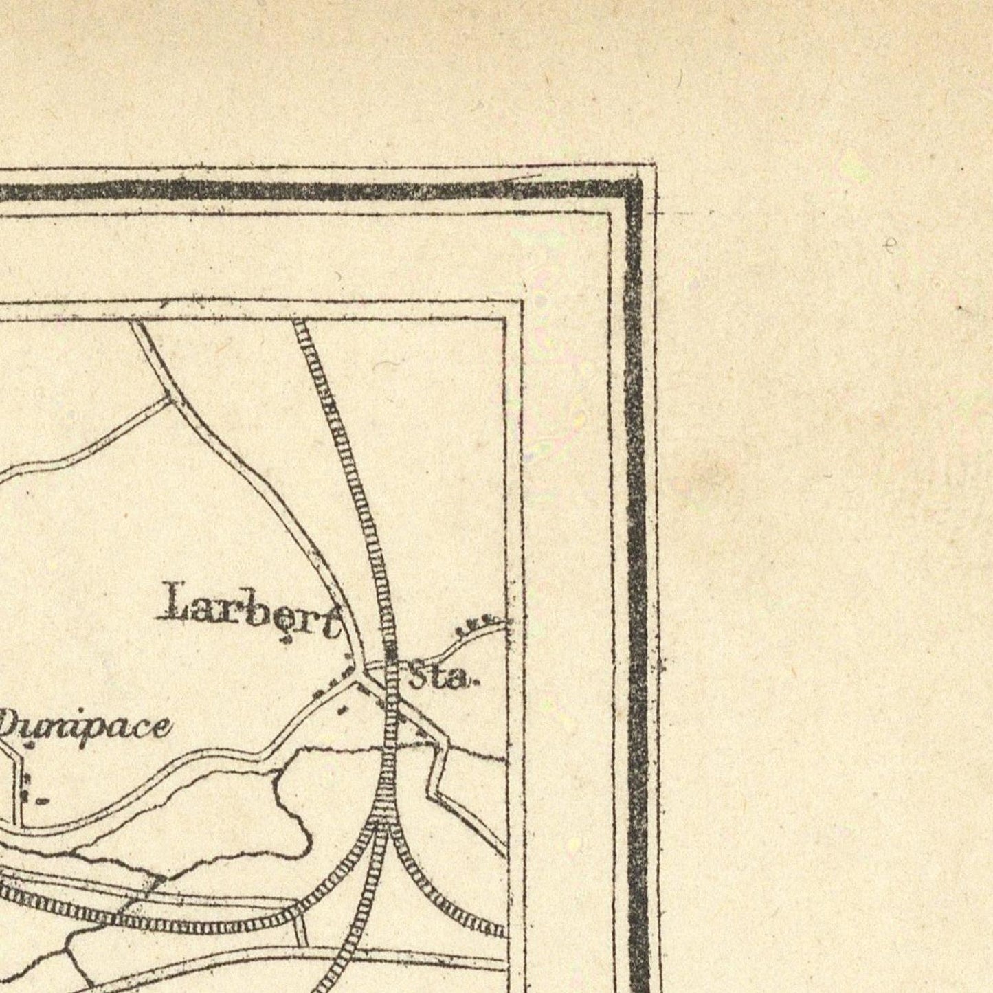 detail of the map from the top right corner