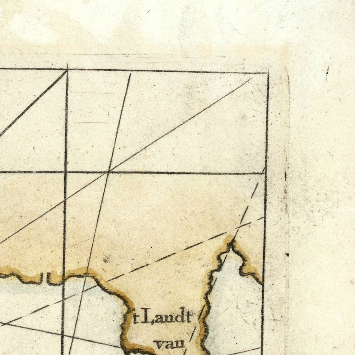detail of the map from the top right corner