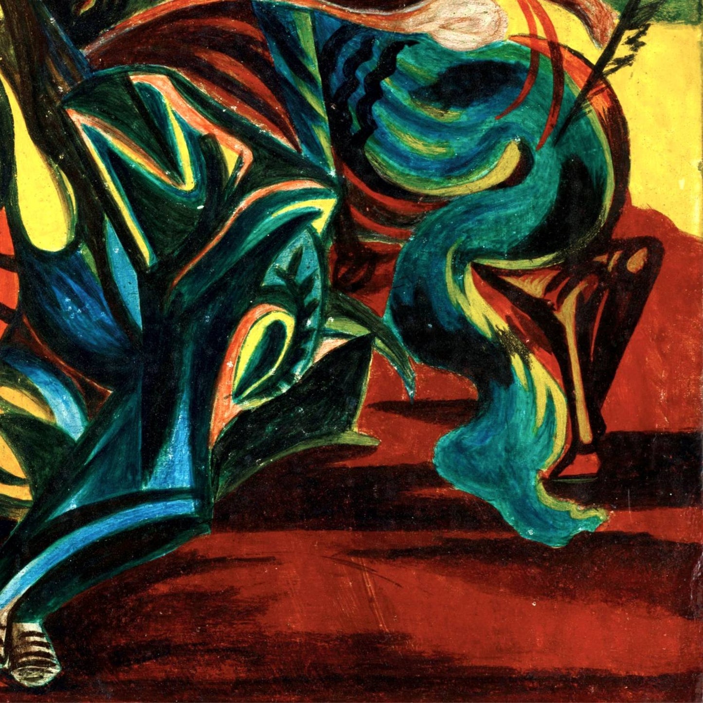 detail of the fine art reproduction from the bottom right corner