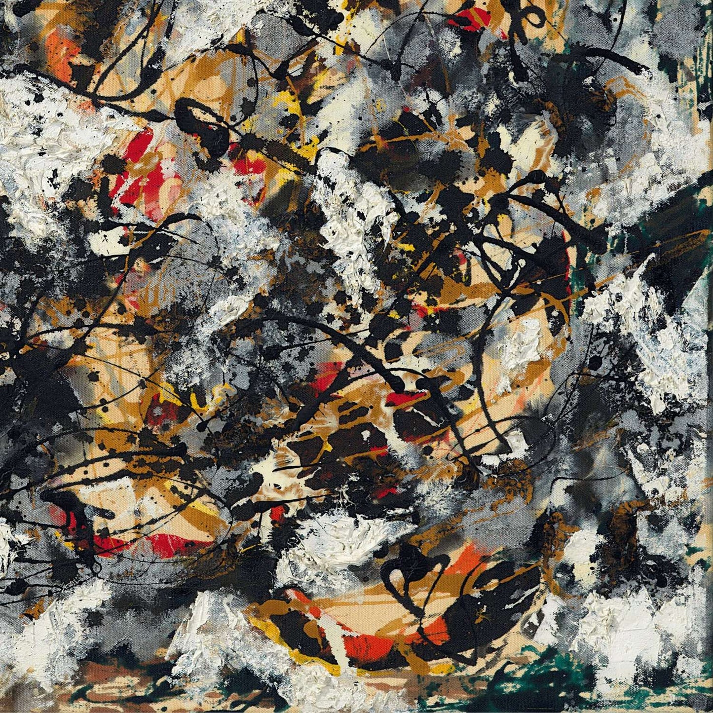 detail of the fine art reproduction from the bottom right corner