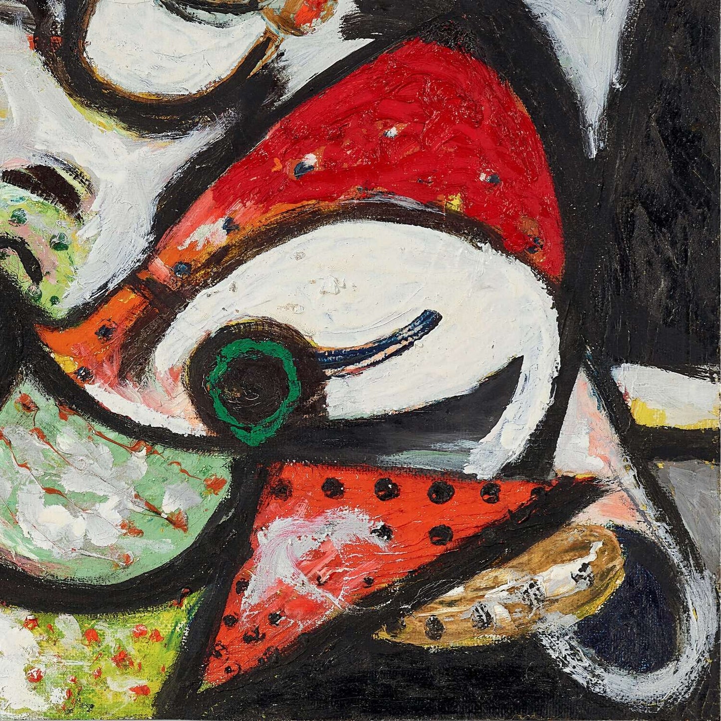 detail of the fine art reproduction from the bottom right corner