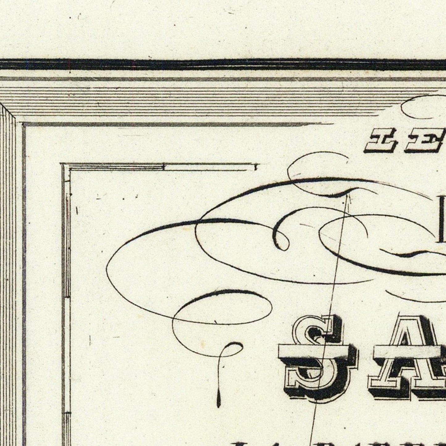 detail of the map from the centre left