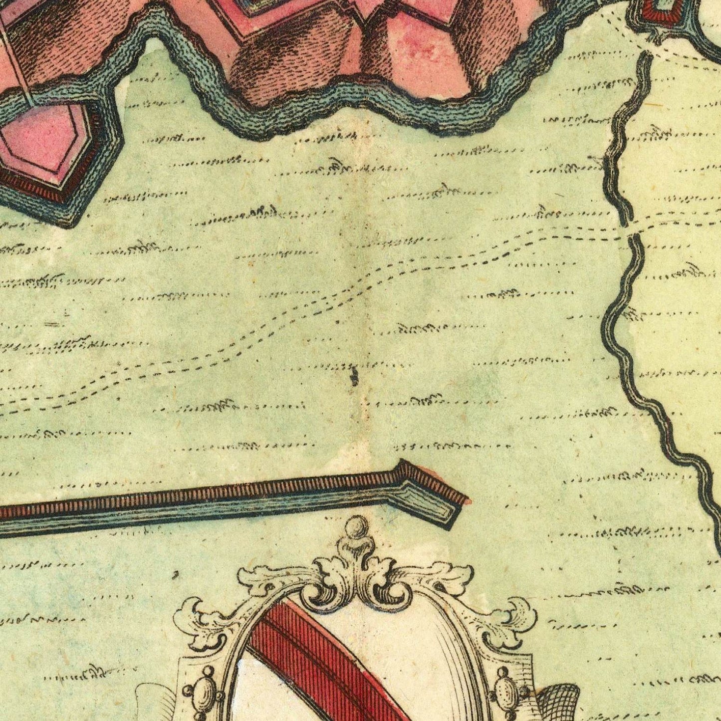 detail of the map from the centre