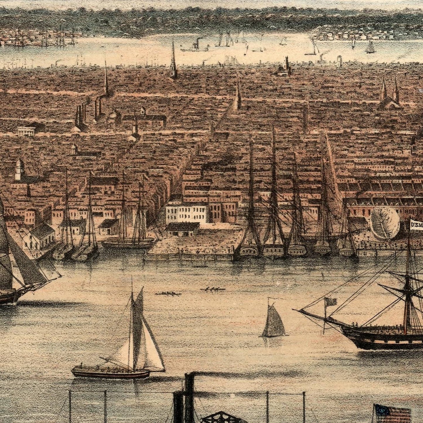 detail of the map from the centre