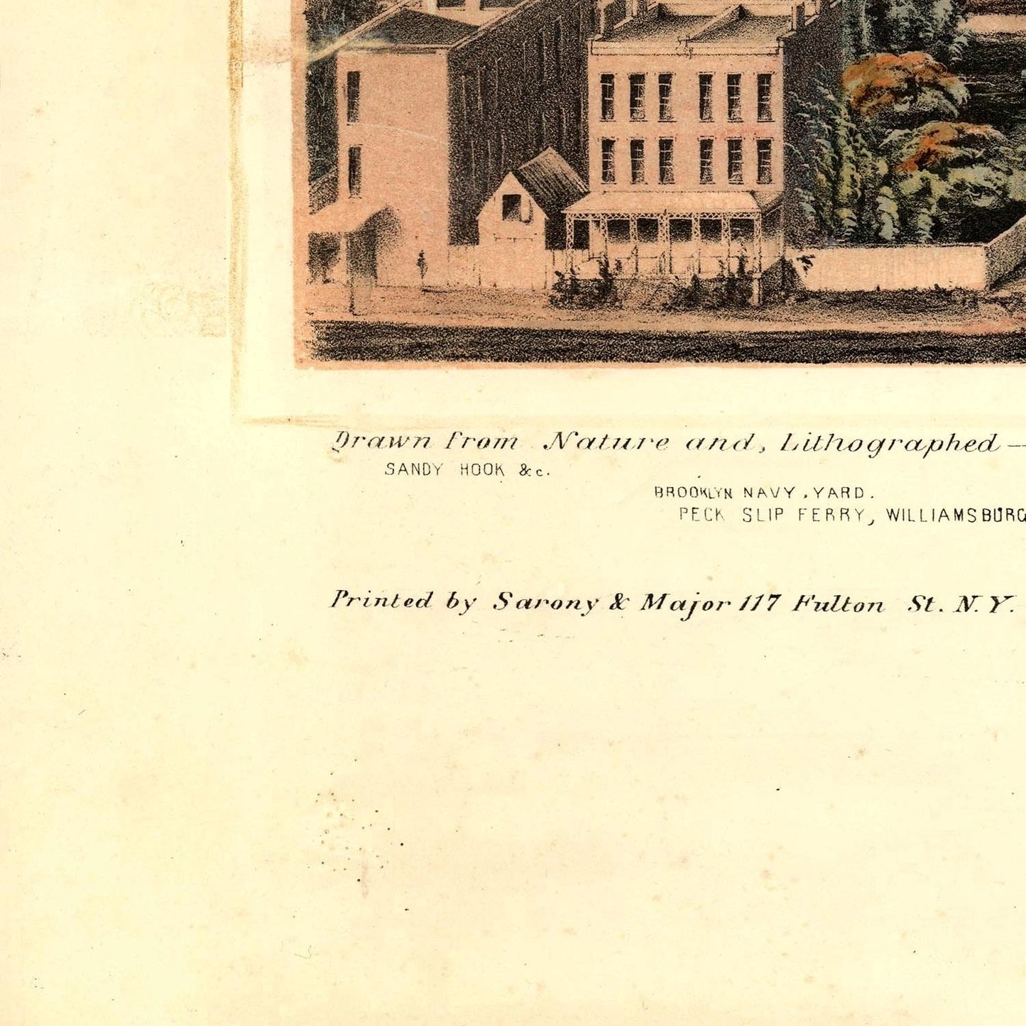 detail of the map from the bottom left corner