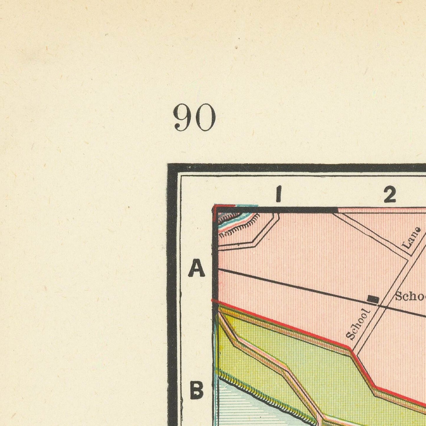detail of the map from the top left corner