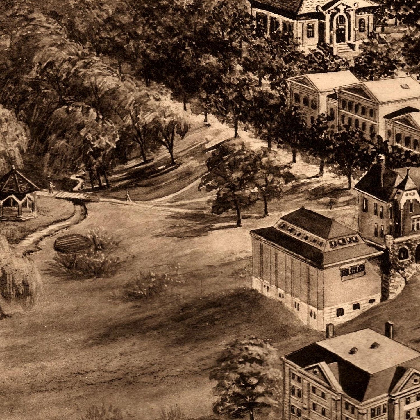 detail of the map from the centre left