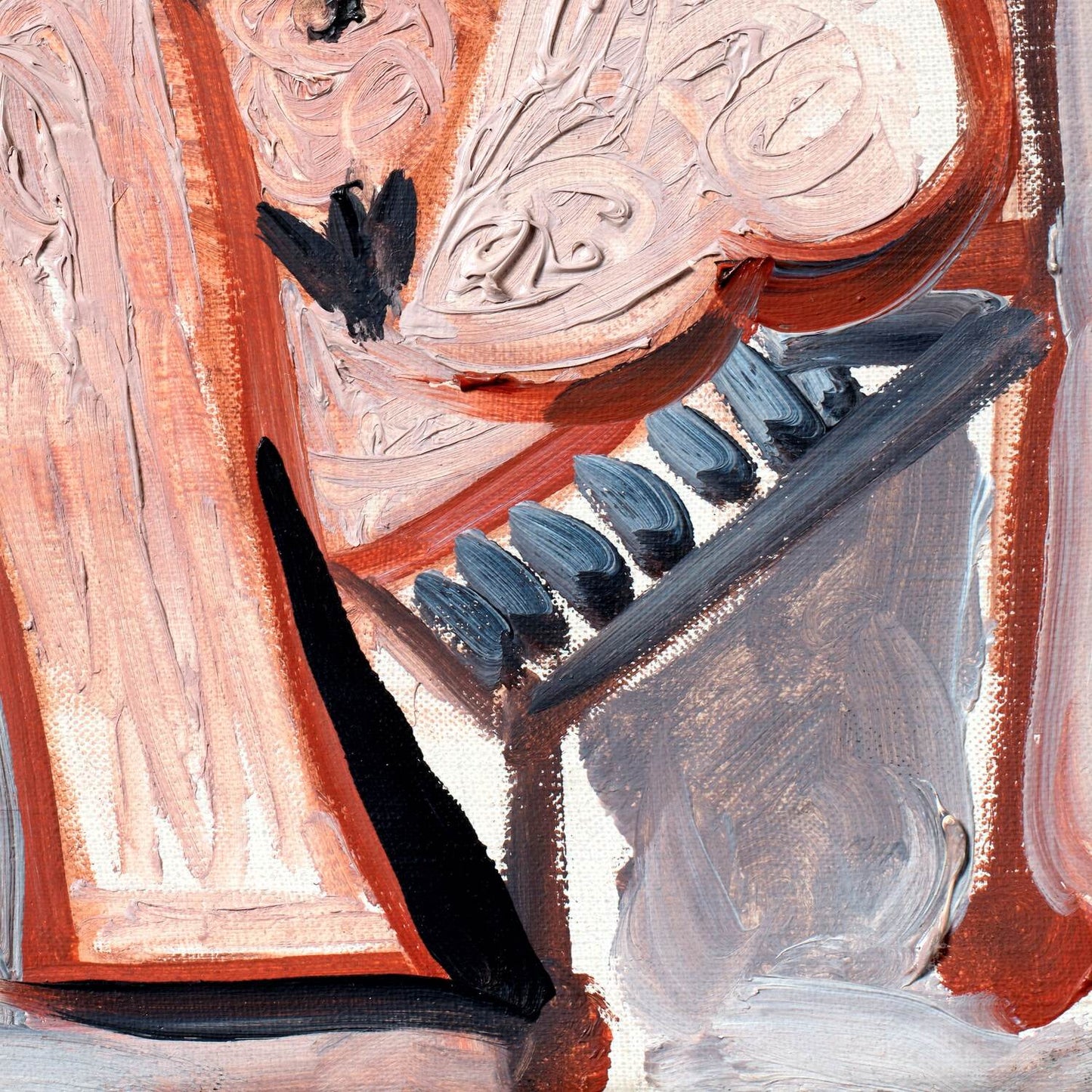 detail of the fine art reproduction from the bottom right corner