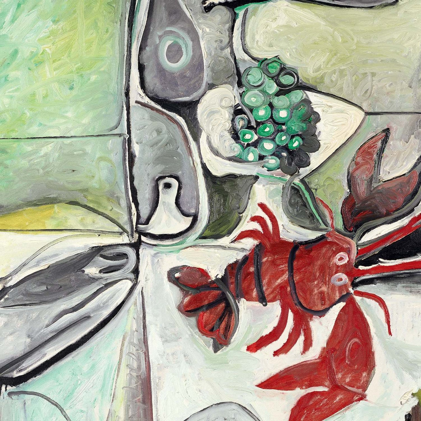 detail of the fine art reproduction from the centre