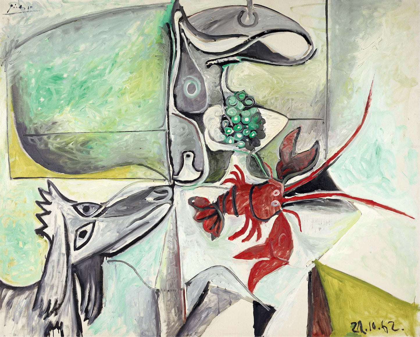 presentation of the fine art reproduction without a frame