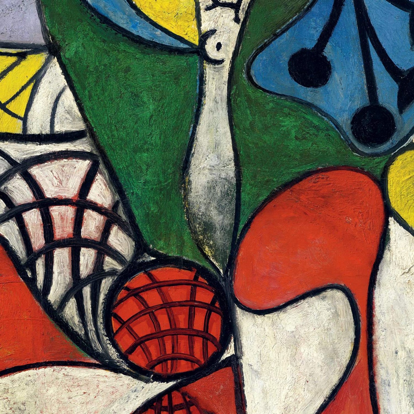 detail of the fine art reproduction from the centre left