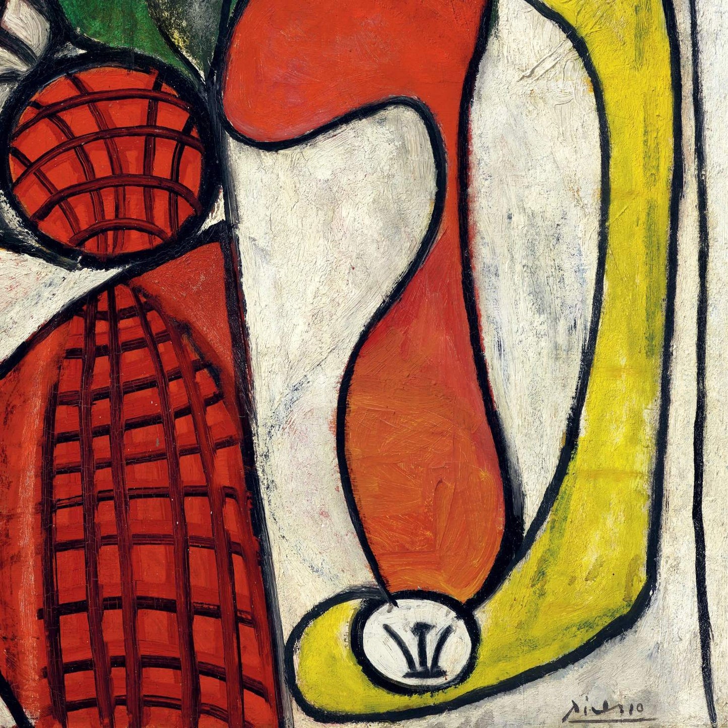 detail of the fine art reproduction from the bottom right corner