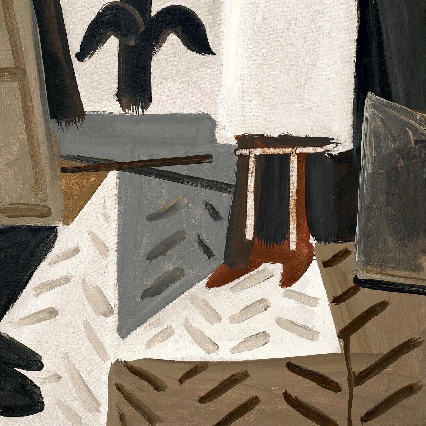 detail of the fine art reproduction from the bottom right corner