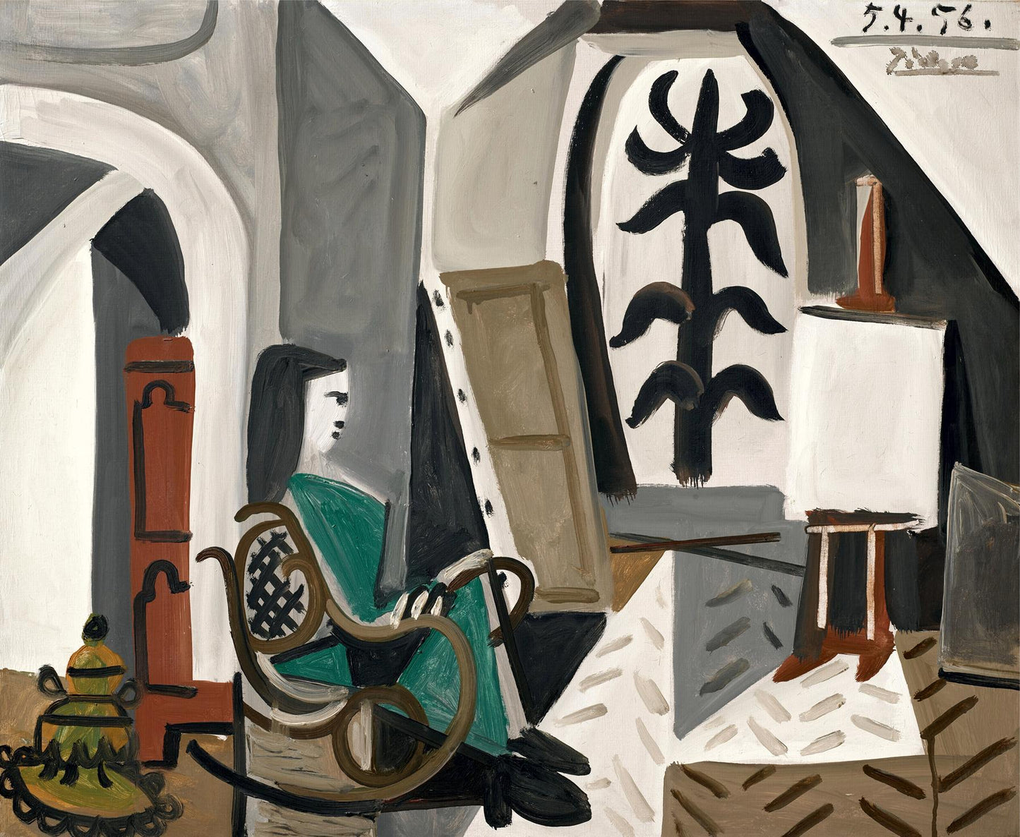 presentation of the fine art reproduction without a frame