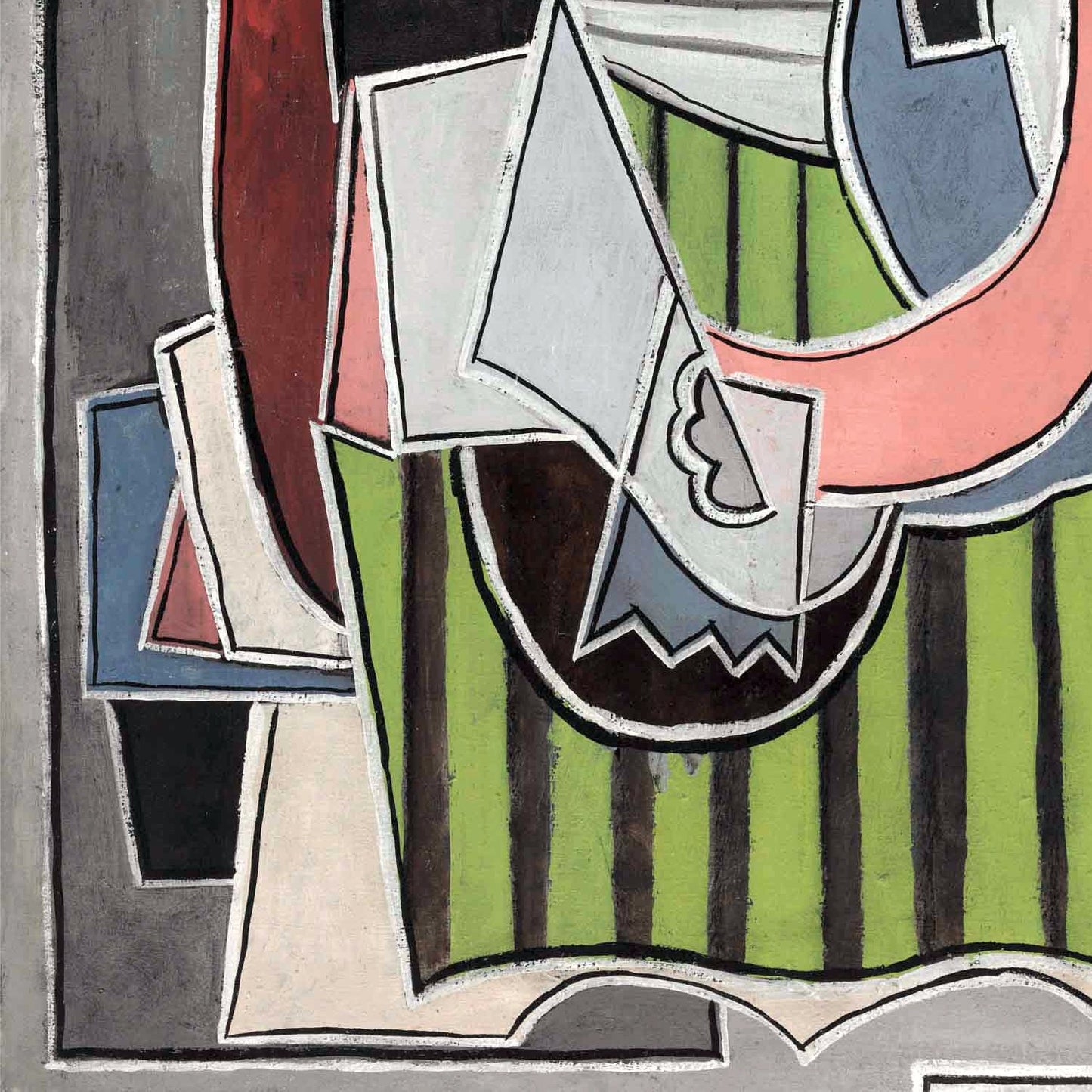 detail of the fine art reproduction from the bottom left corner