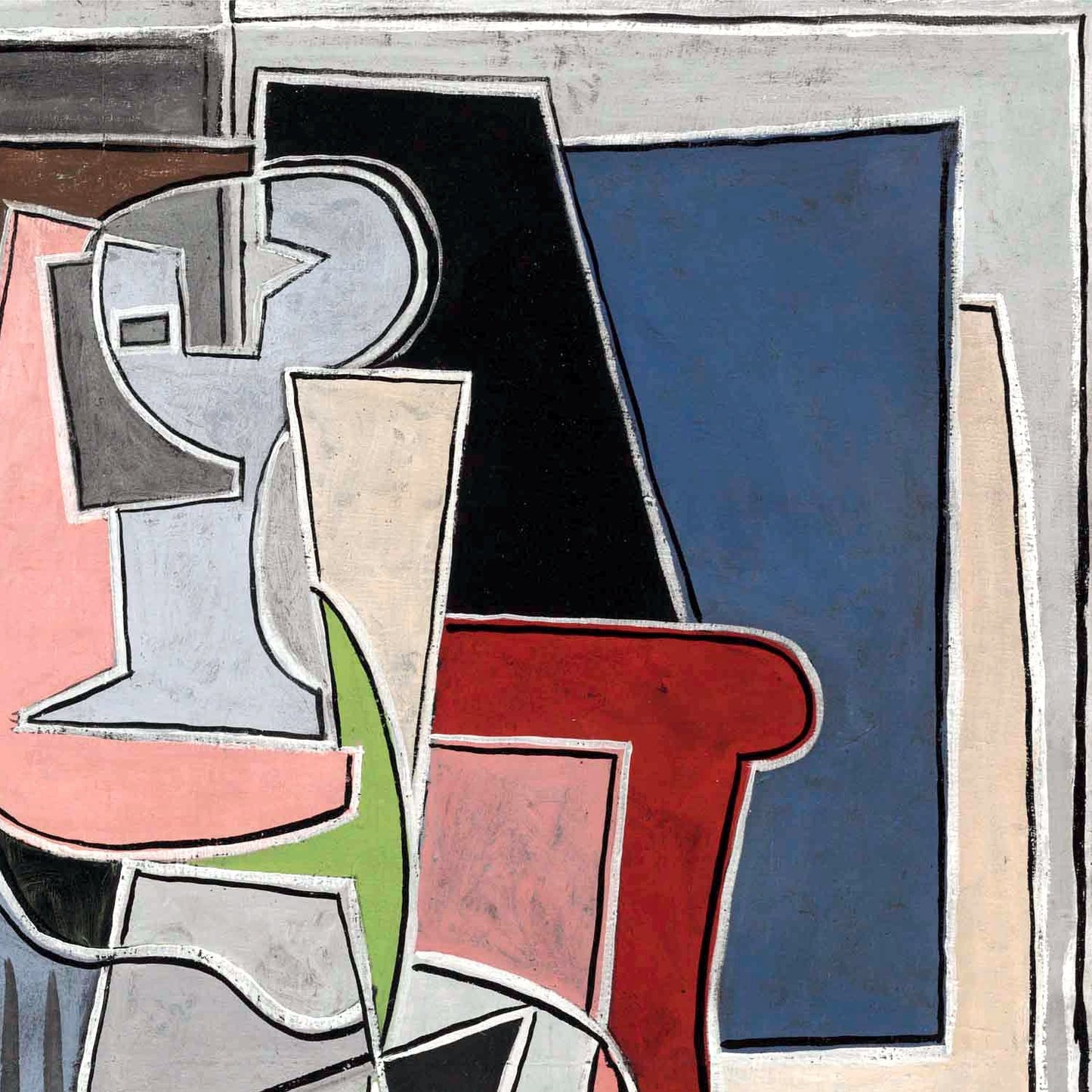 detail of the fine art reproduction from the top right corner
