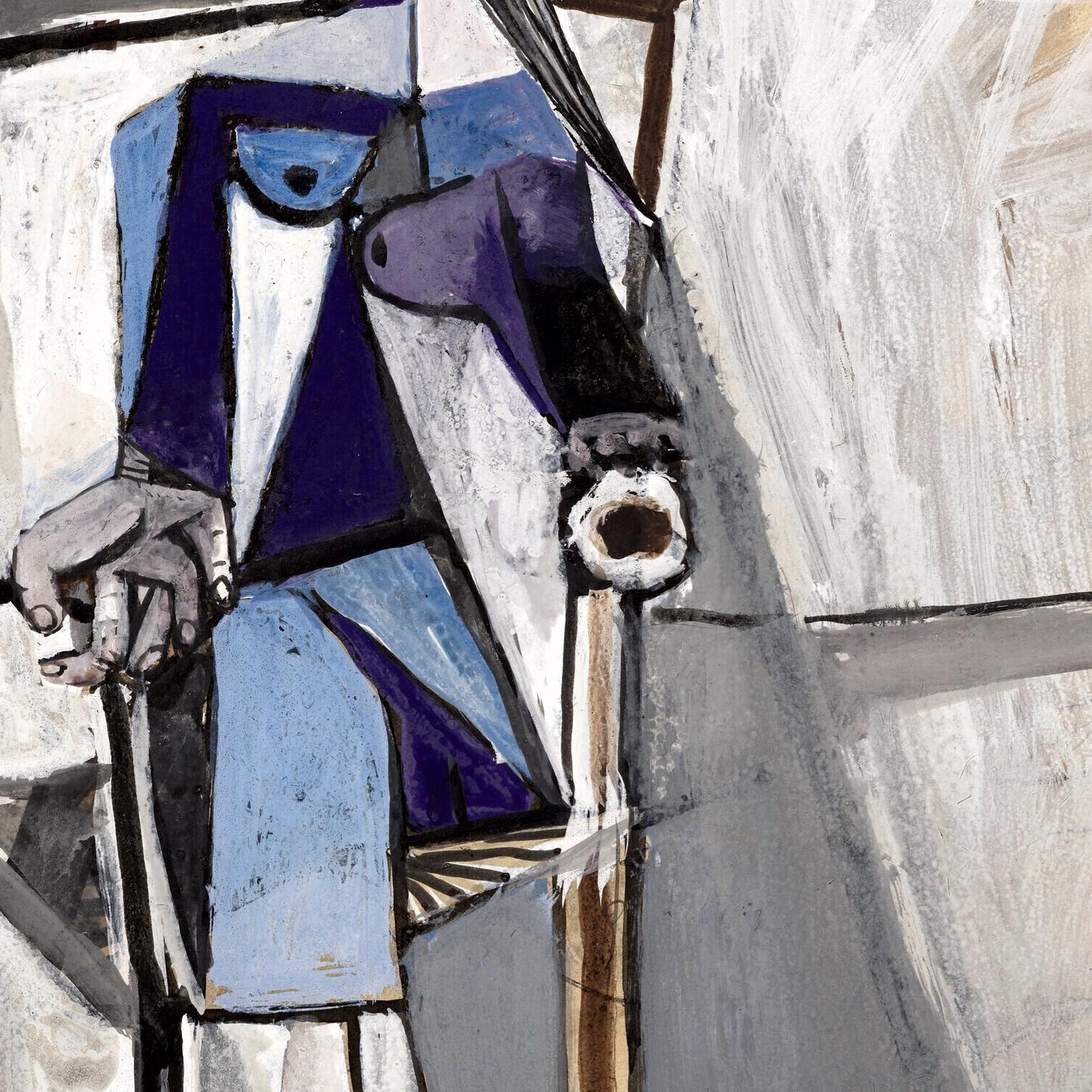 detail of the fine art reproduction from the centre