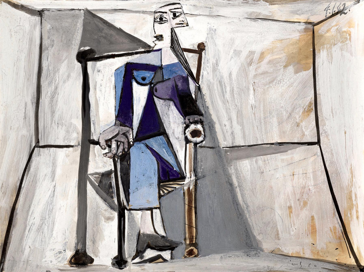 presentation of the fine art reproduction without a frame