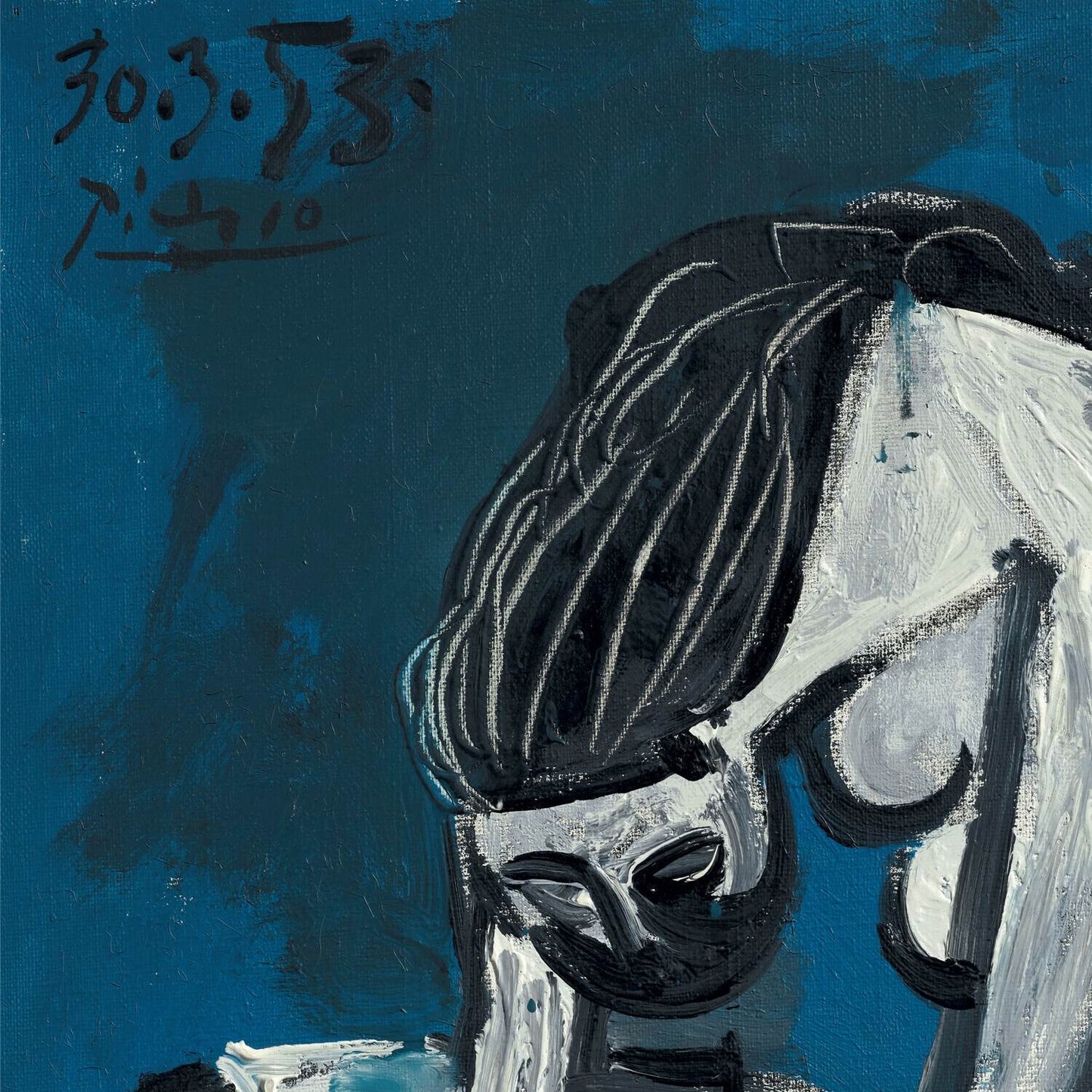 detail of the fine art reproduction from the top left