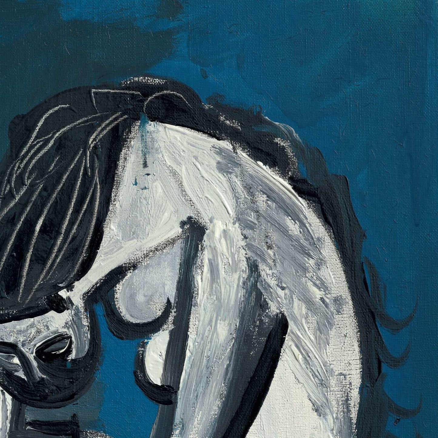 detail of the fine art reproduction from the top right corner