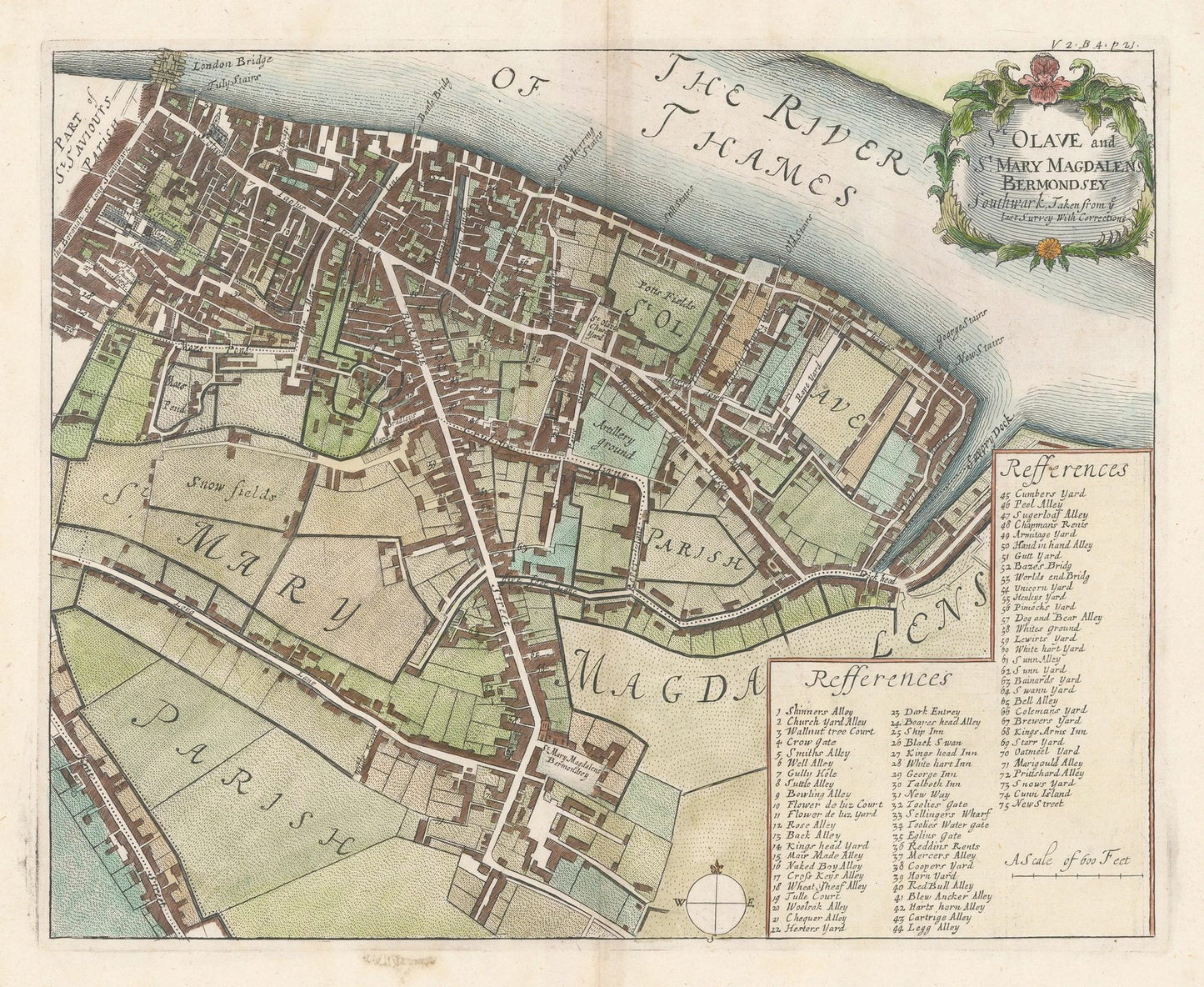 presentation of the map reproduction without a frame