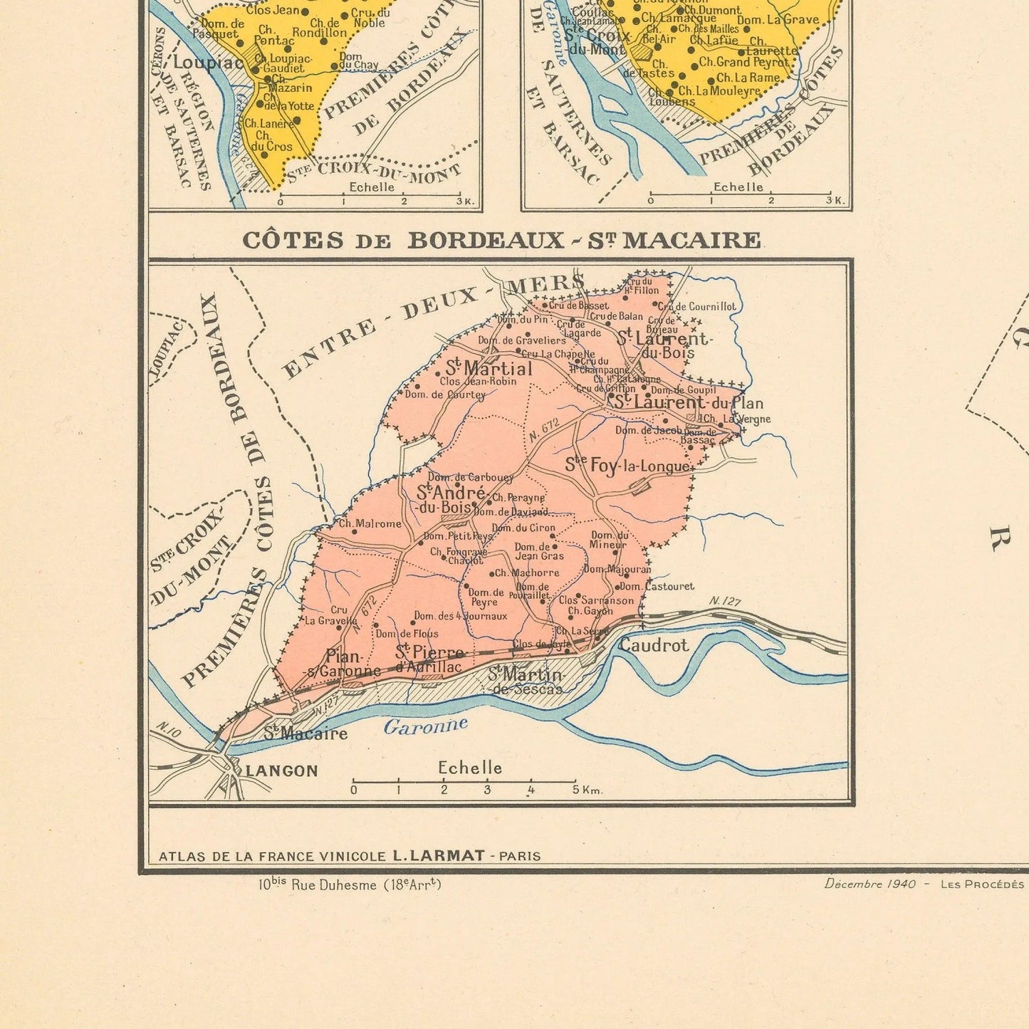 detail of the map from the bottom left corner