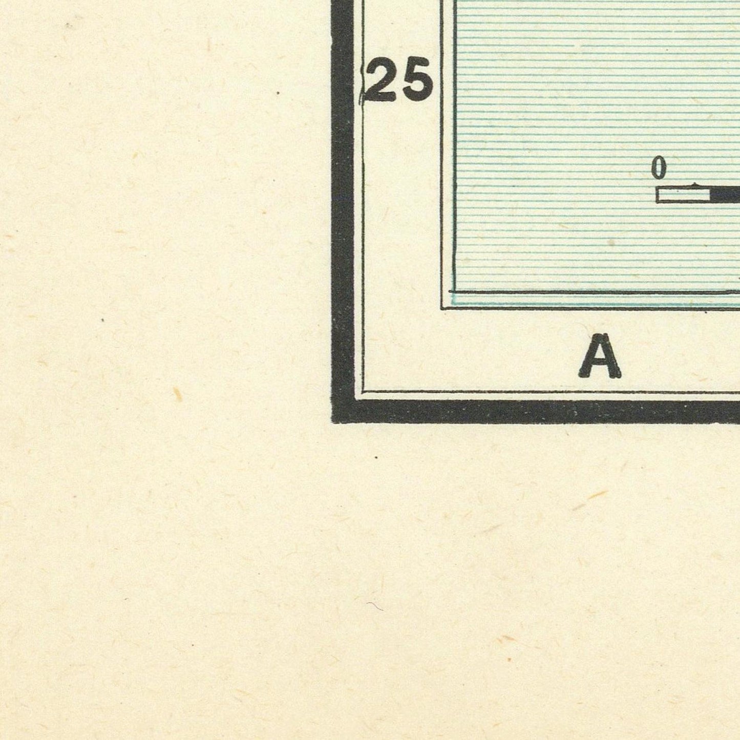 detail of the map from the bottom left corner