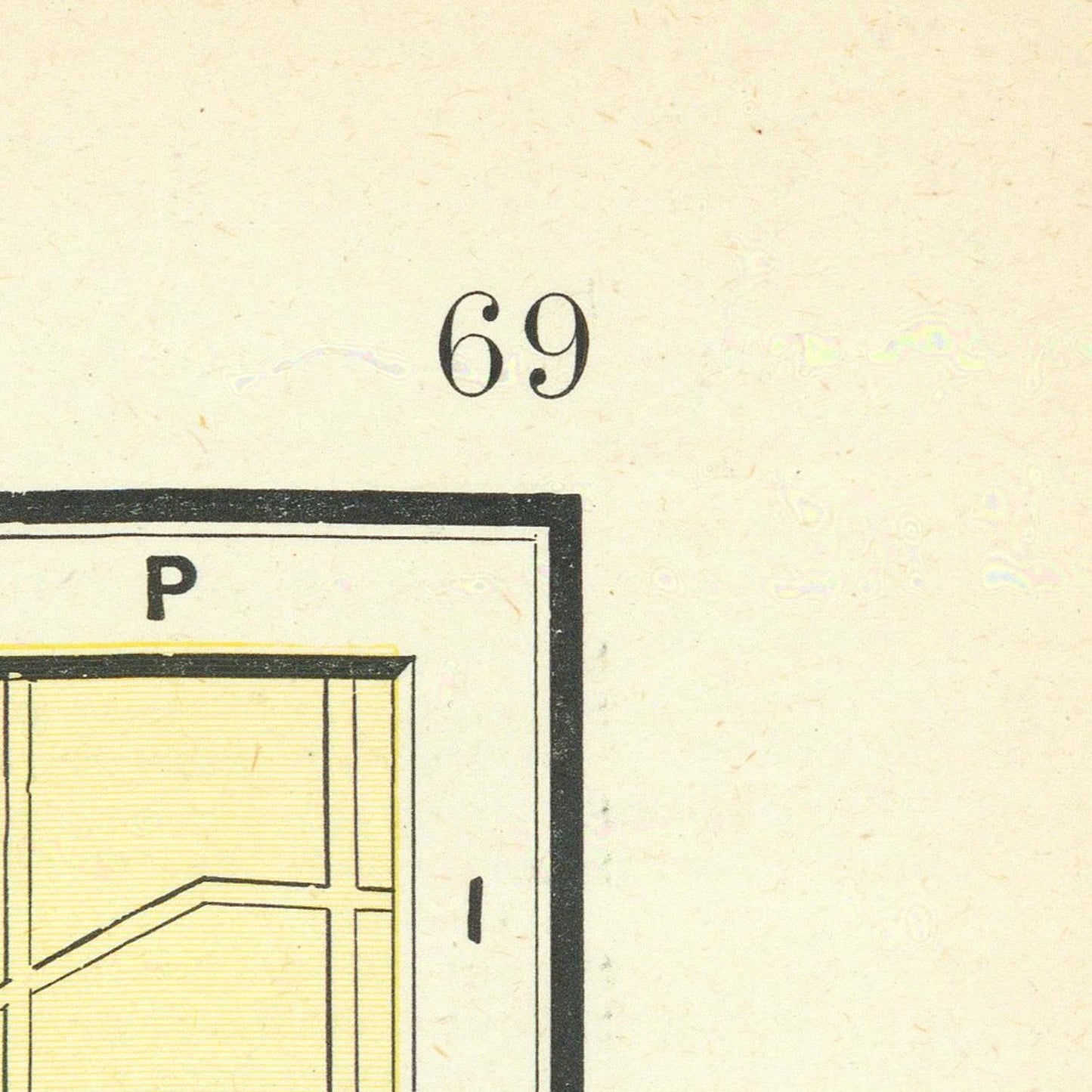 detail of the map from the top right corner