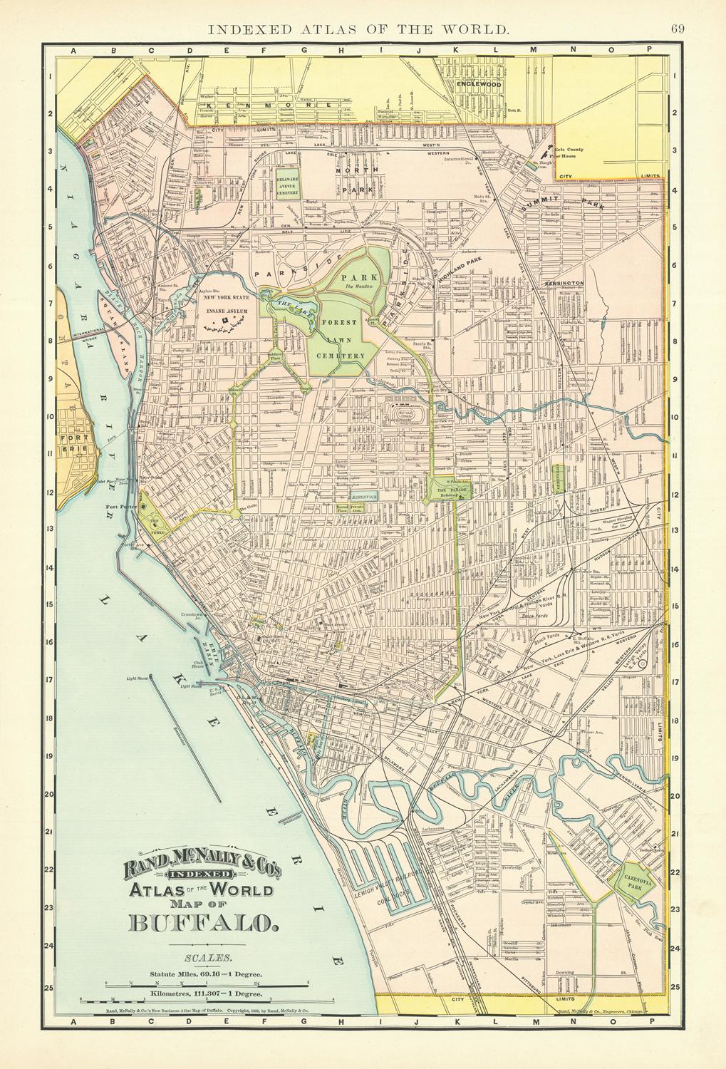 presentation of the map reproduction without a frame