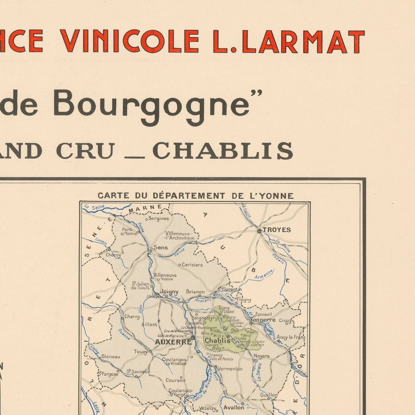detail of the map from the top right corner