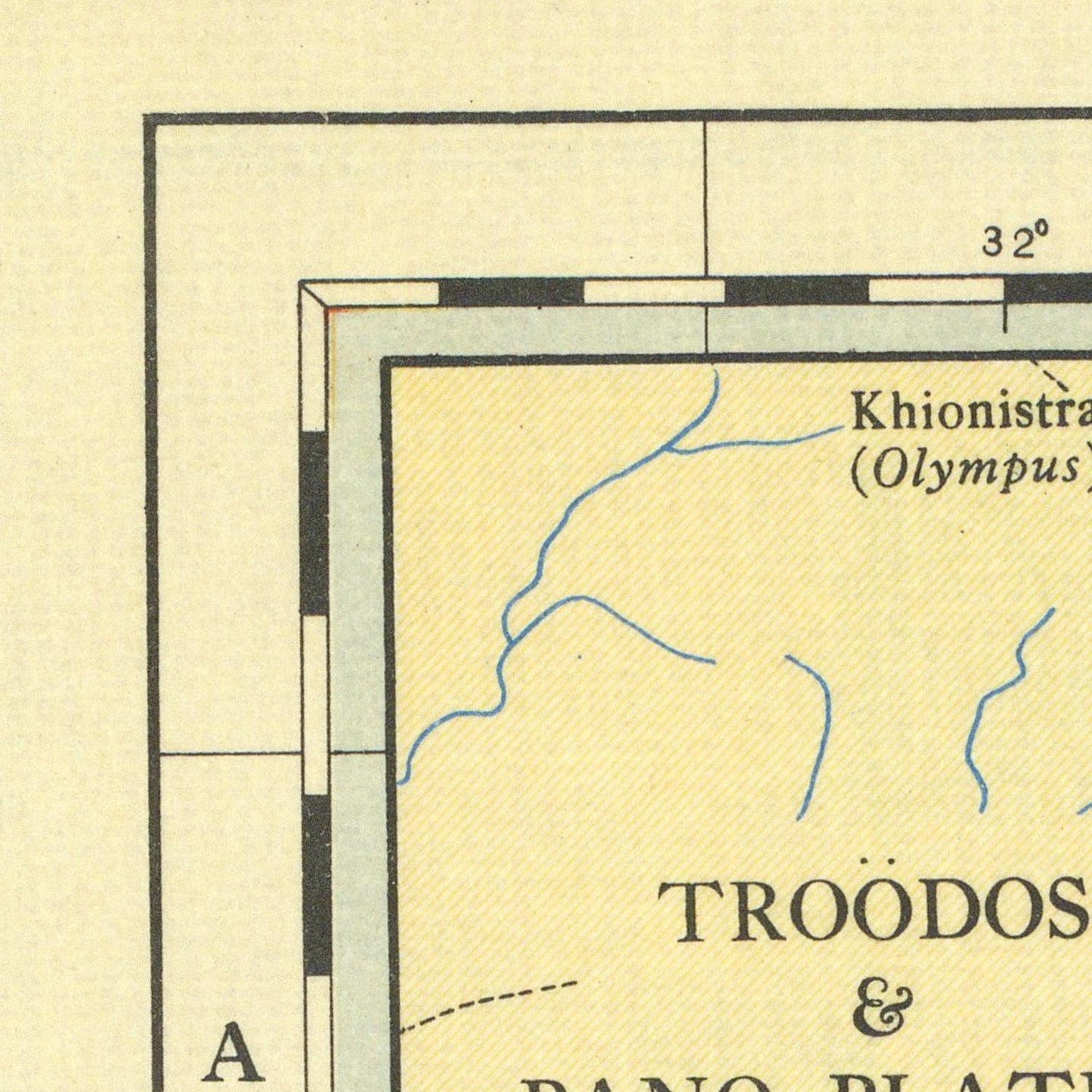 detail of the map from the top left corner