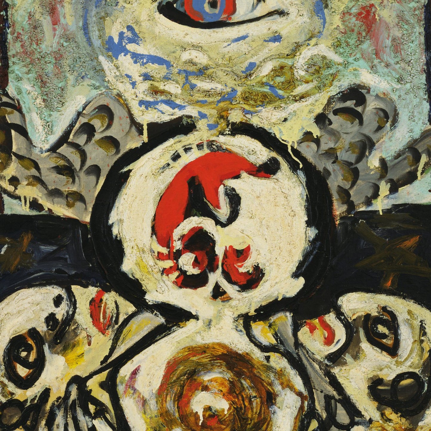 detail of the fine art reproduction from the centre