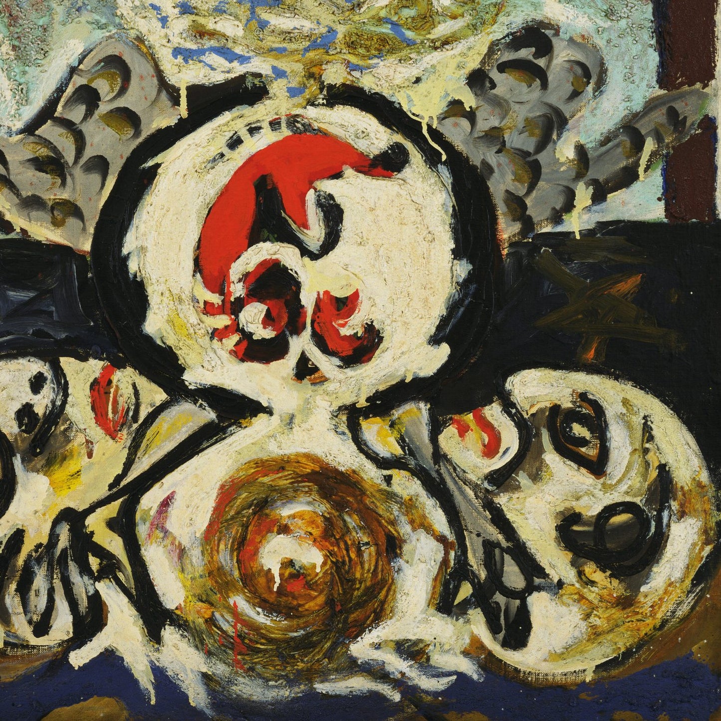 detail of the fine art reproduction from the bottom right corner