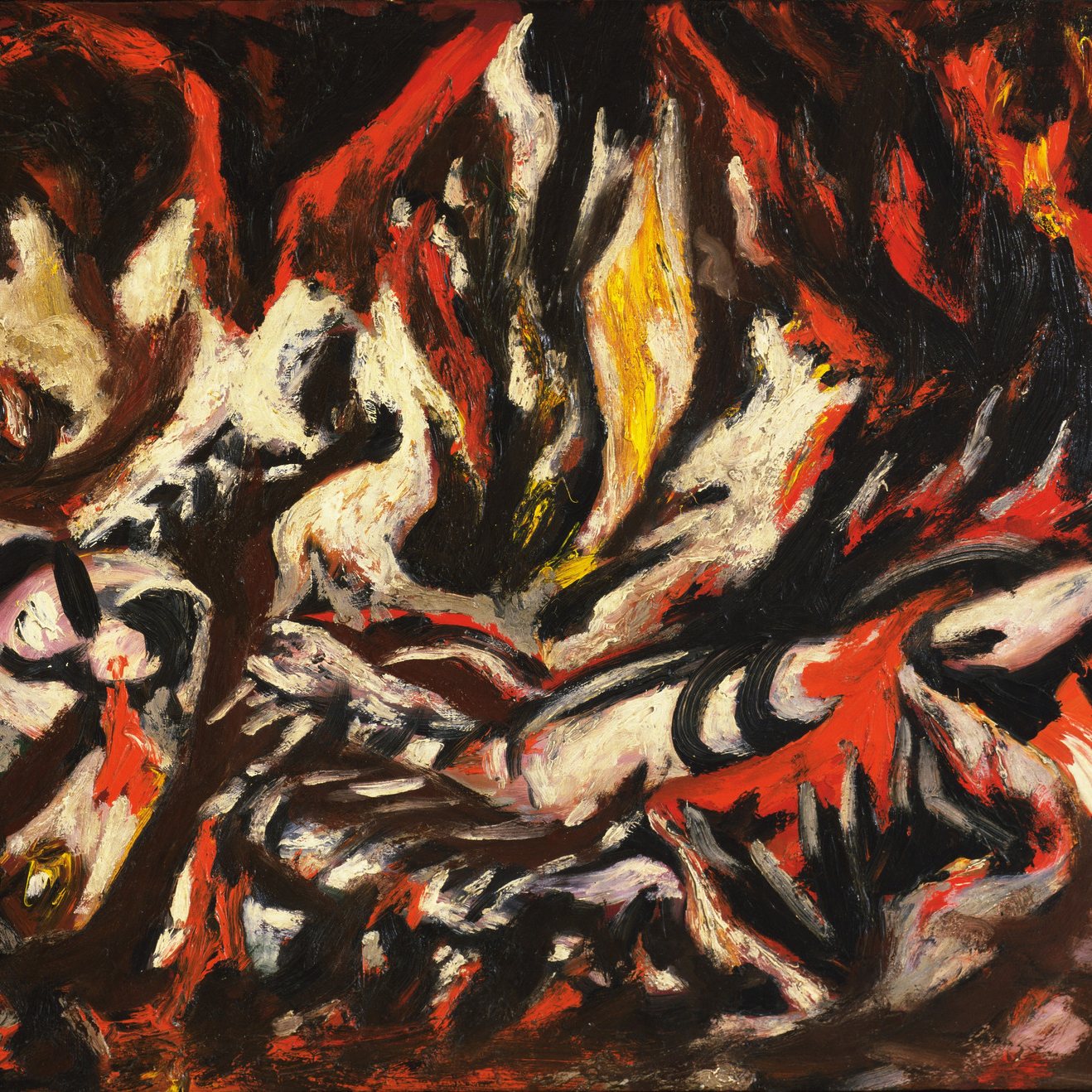 detail of the fine art reproduction from the centre