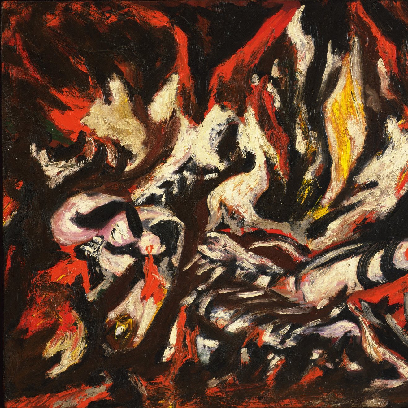 detail of the fine art reproduction from the bottom left corner