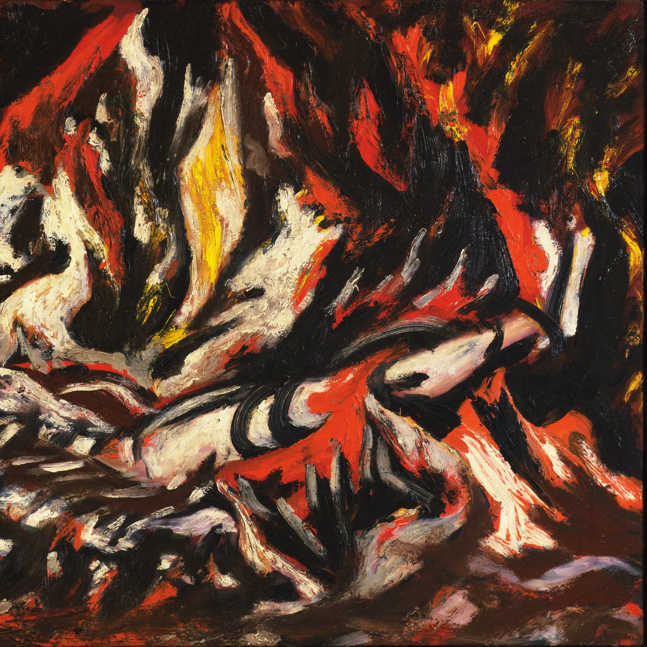 detail of the fine art reproduction from the top right corner