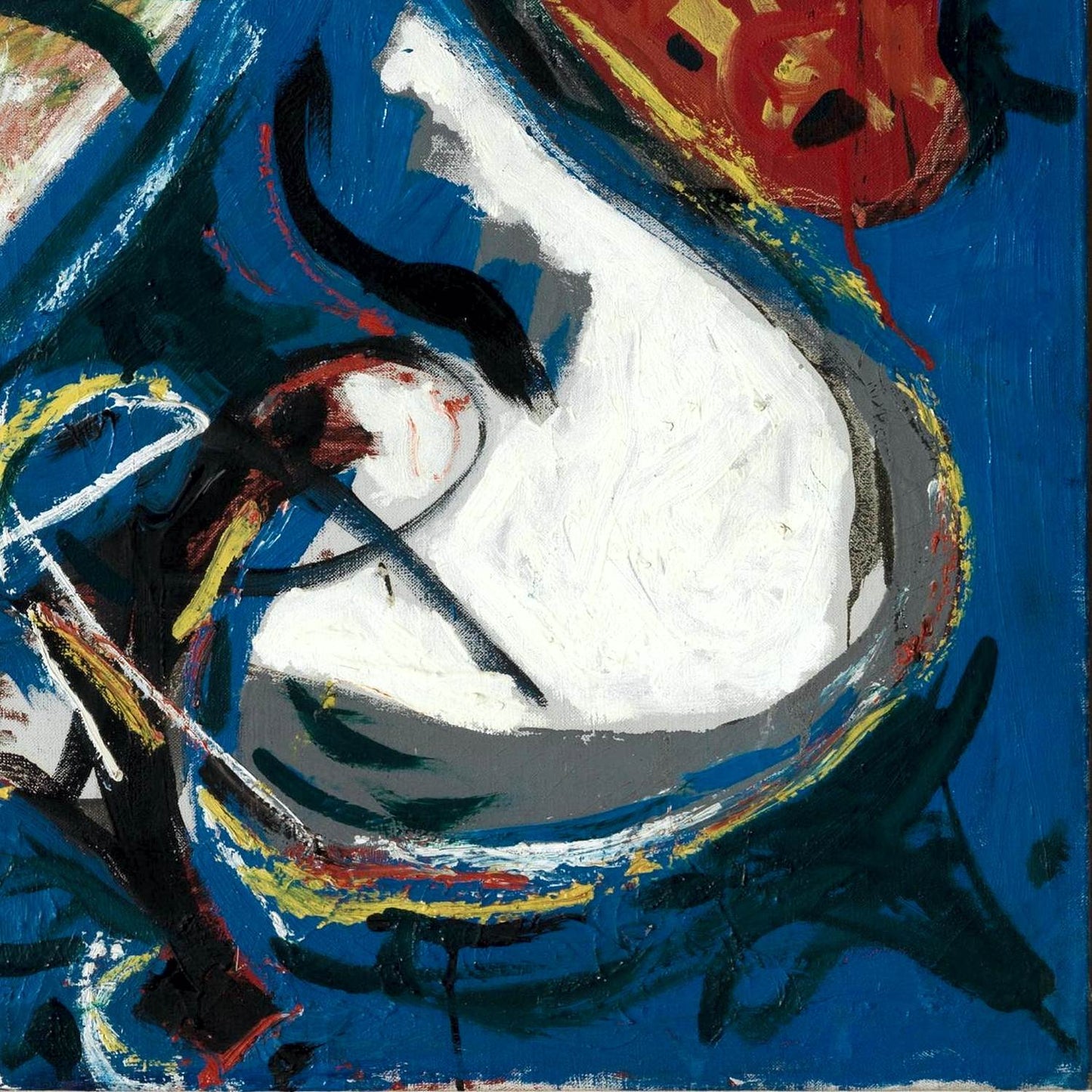 detail of the fine art reproduction from the bottom right corner