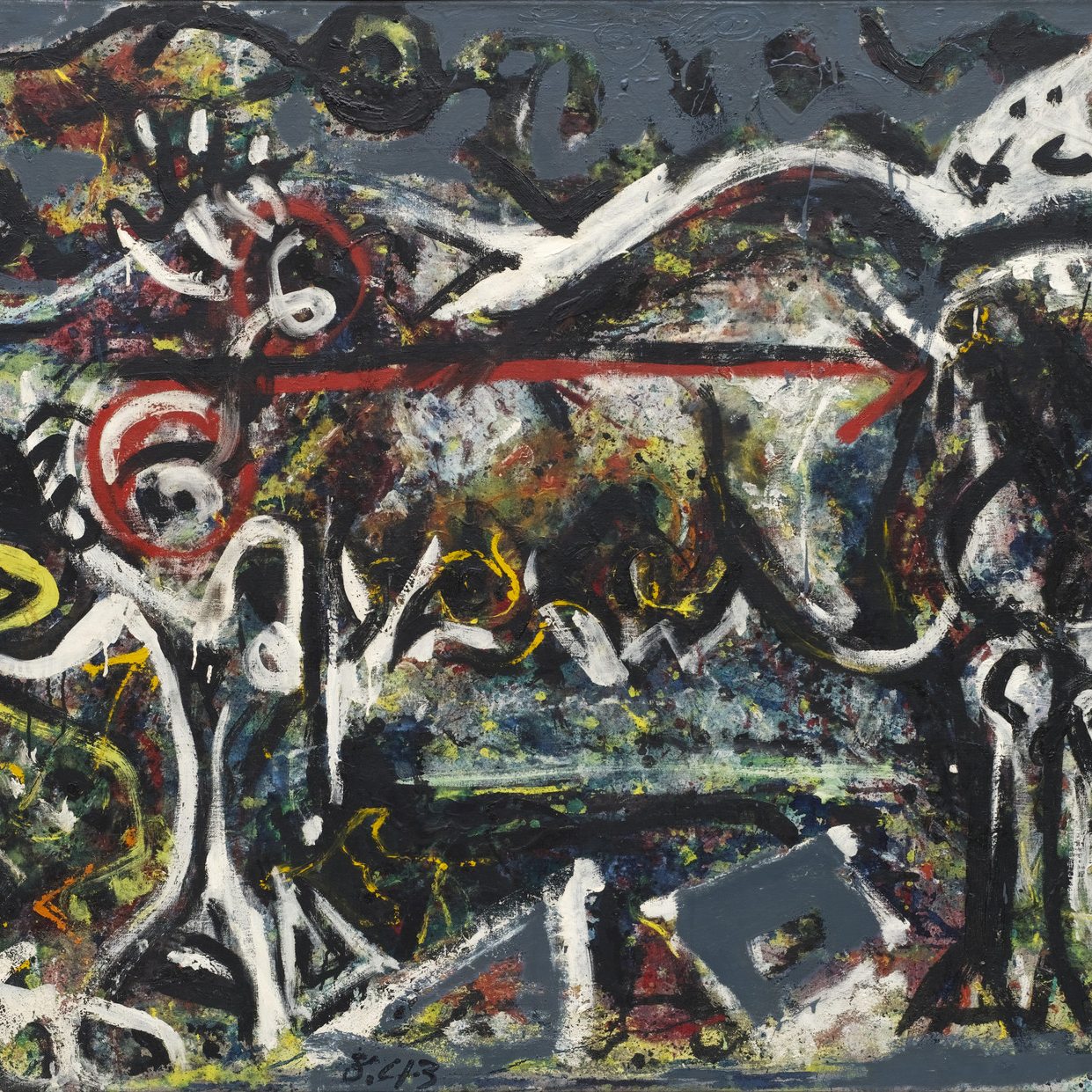 detail of the fine art reproduction from the centre