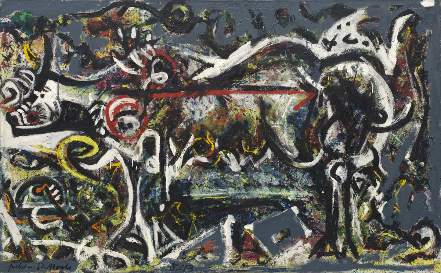 presentation of the fine art reproduction without a frame