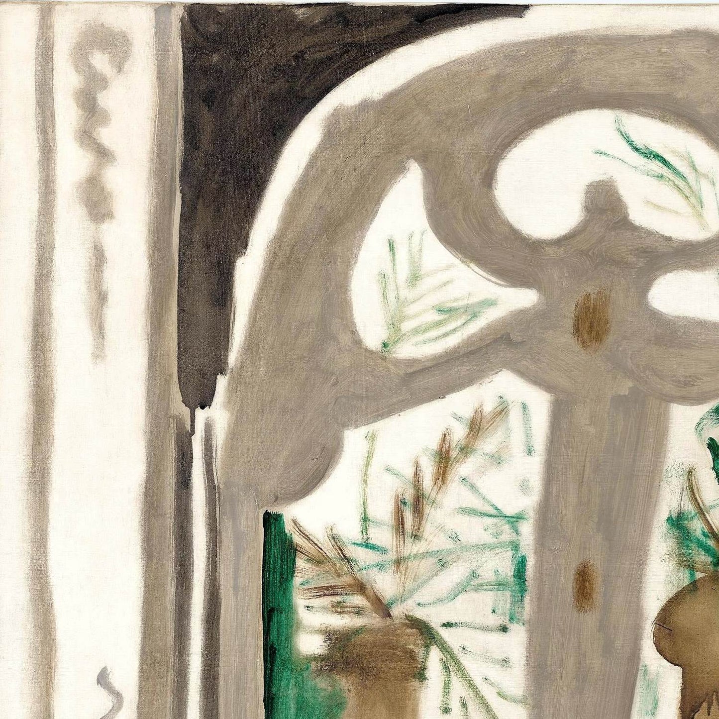 detail of the fine art reproduction from the centre left