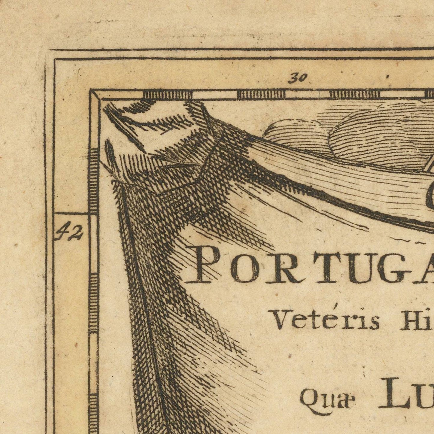 detail of the map from the top left corner