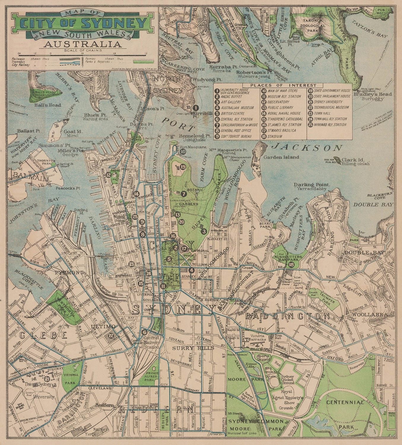 presentation of the map reproduction without a frame