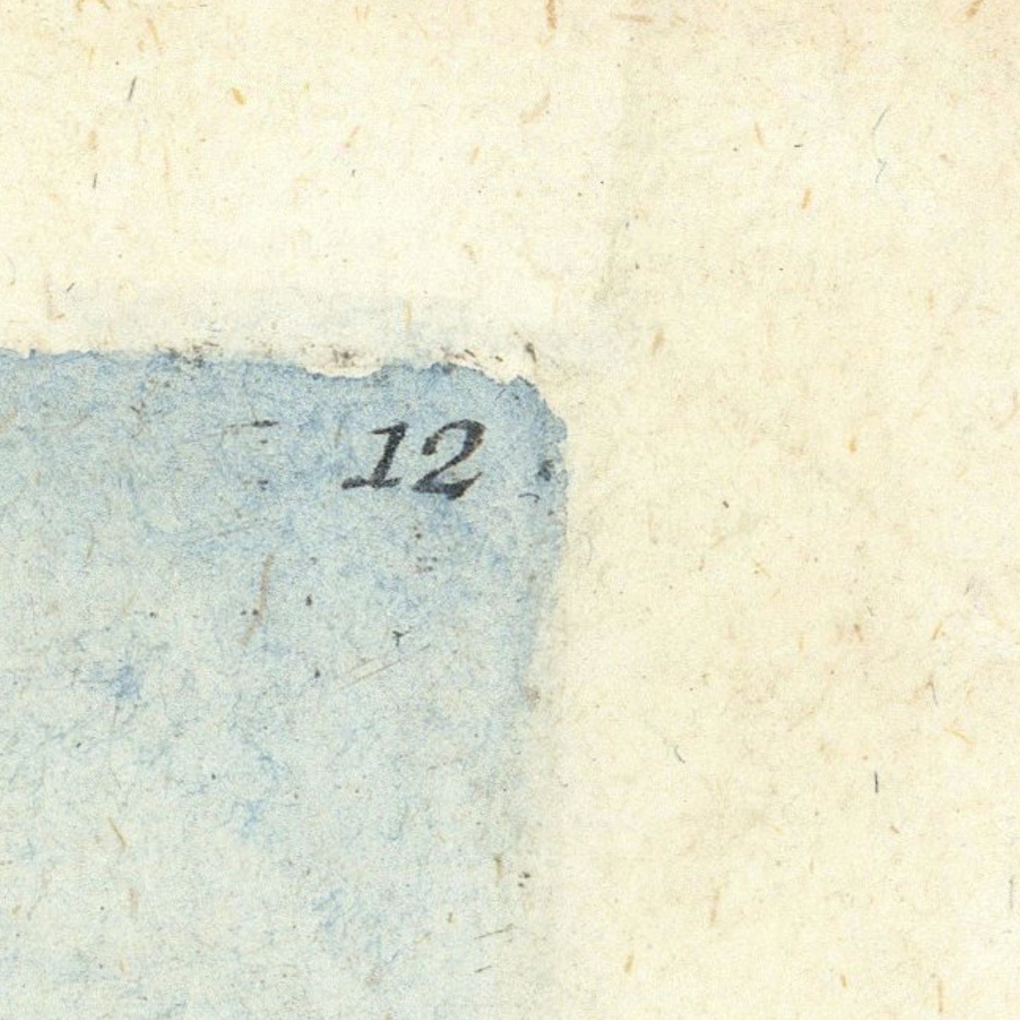 detail of the map from the top right corner