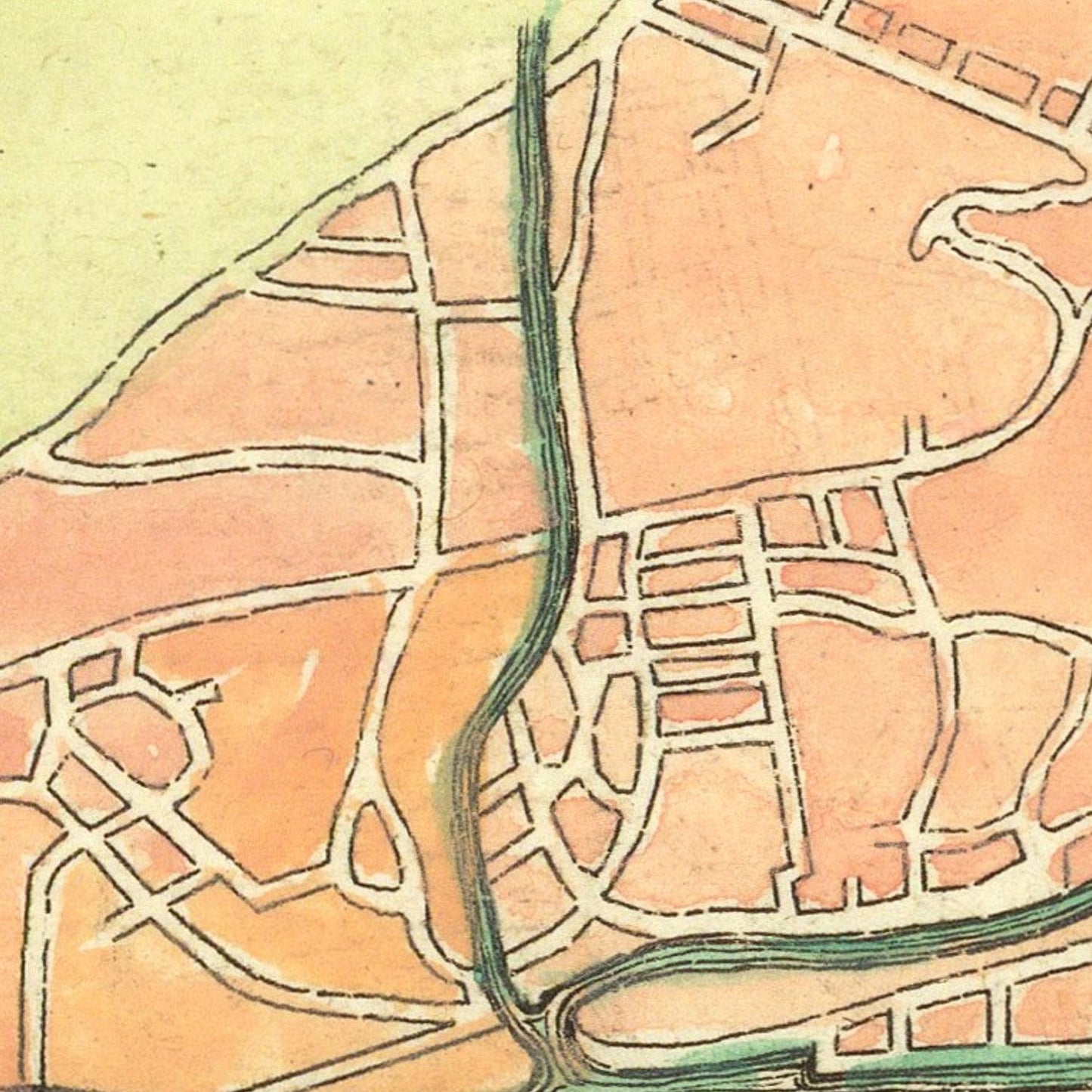 detail of the map from the centre left