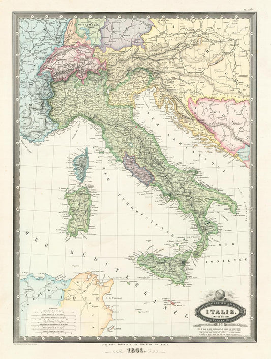 presentation of the map reproduction without a frame
