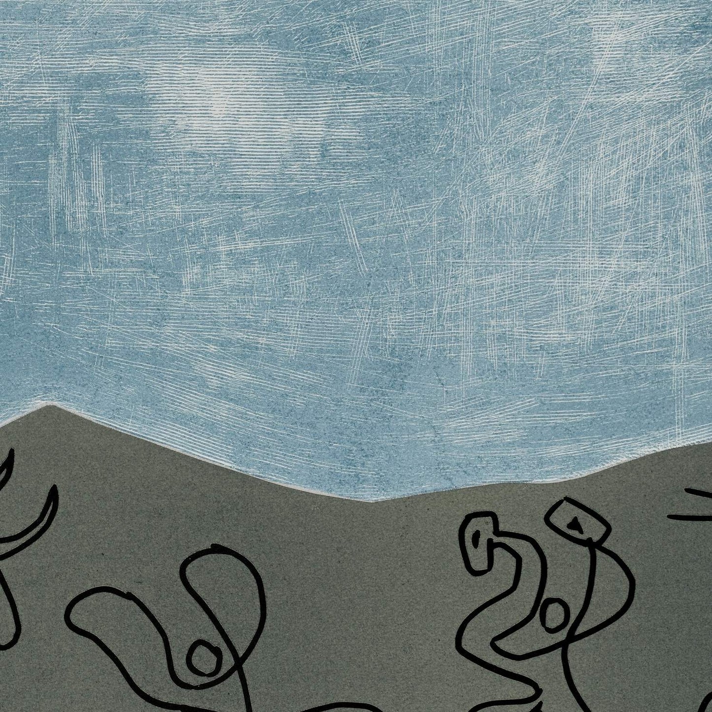 detail of the fine art reproduction from the centre