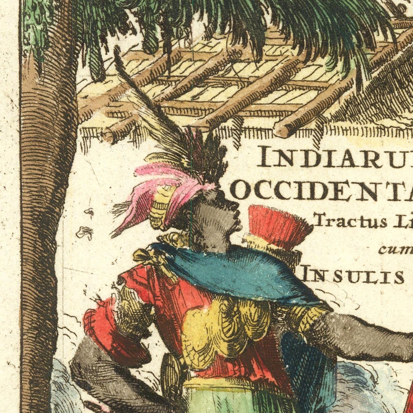 detail of the map from the centre left