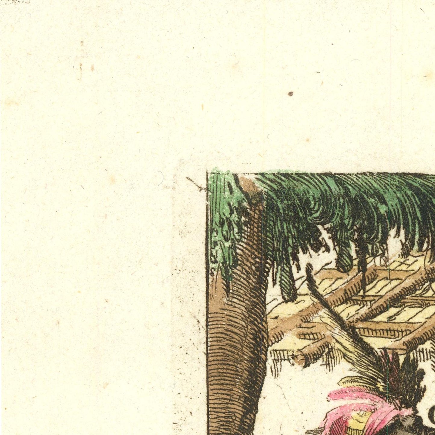 detail of the map from the top left corner