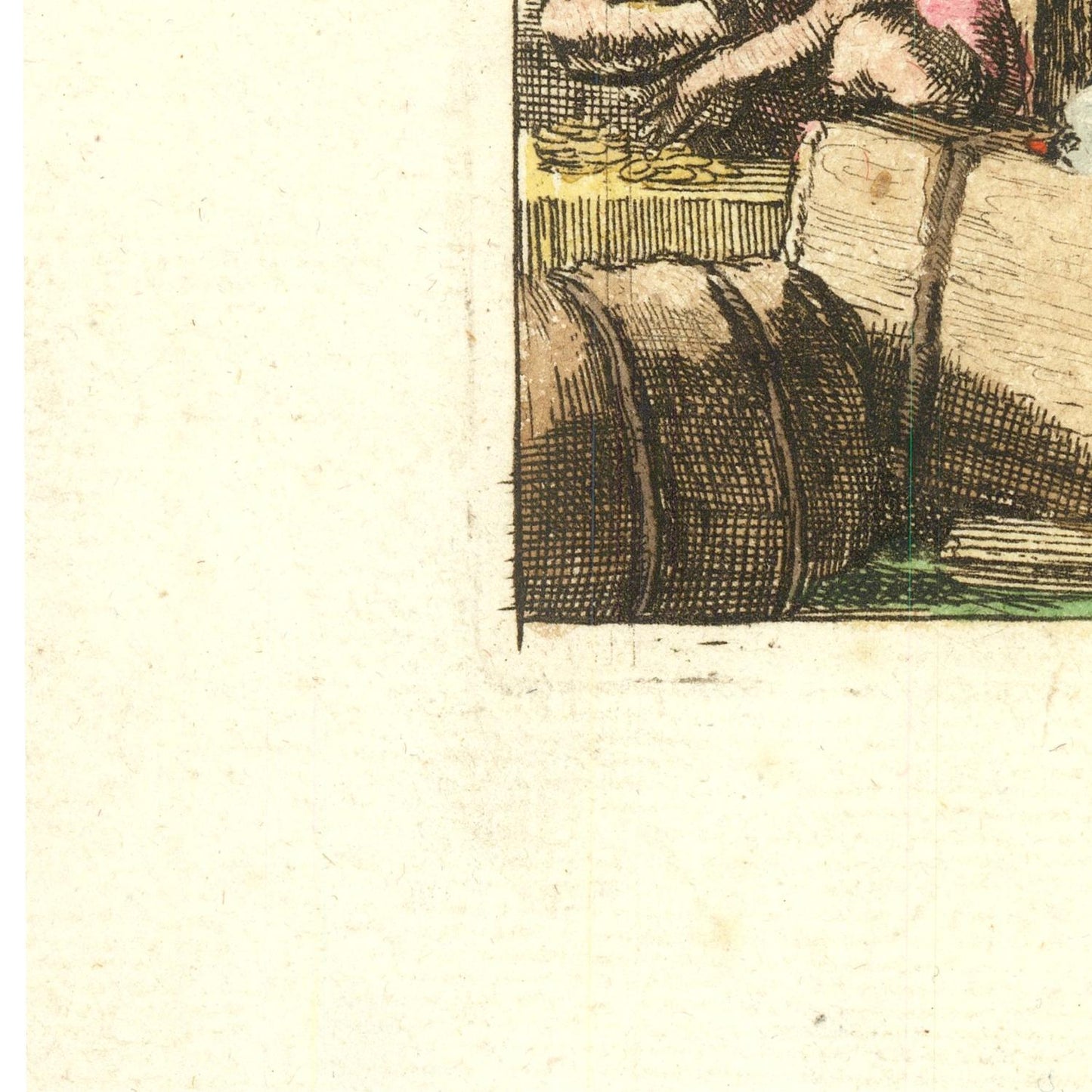 detail of the map from the bottom left corner